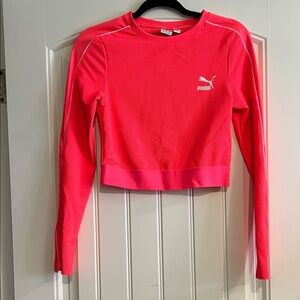 Puma Women's Vibrant Pink Crop Top